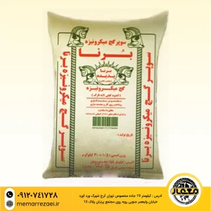 گچ برنا سفید کاری 25 کیلویی